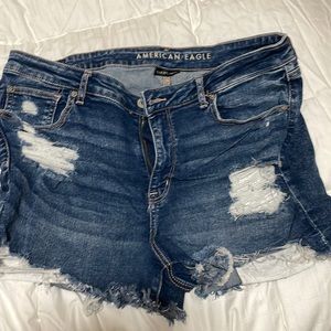 American Eagle denim ripped shorts